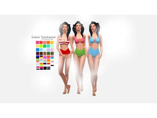 Maxis Match sagittariahx Sulani Swimwear - The Sims 4 Custom Content