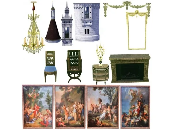 hydrangeachainsaw Petit Trianon SET (TS4toTS3) - The Sims 3 Custom Content