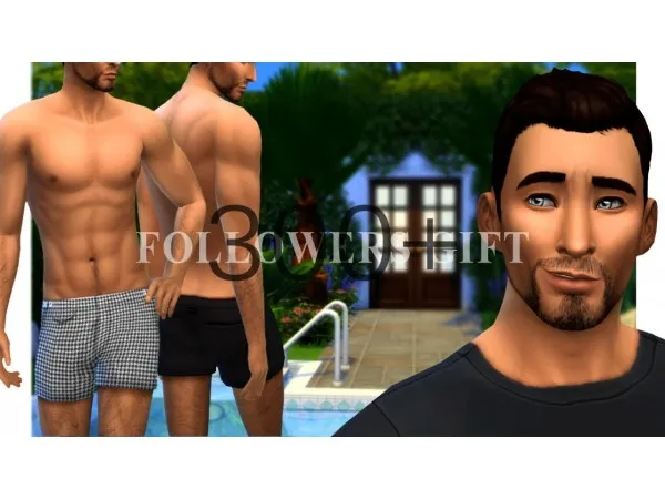 Maxis Match Candy Sexy Stubble Swimwear by vonndasun - The Sims 4 Custom Content