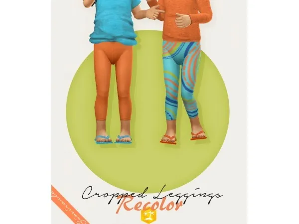 Maxis Match simiracle Cropped Leggings Recolor - The Sims 4 Custom Content