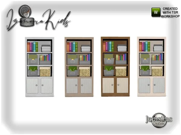 Izanora kids bedroom part 2 bookshelf - The Sims 4 Custom Content