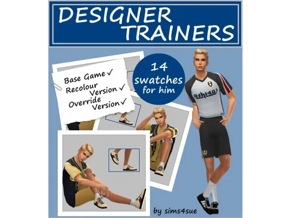Alpha sims4sue BASE GAME DESIGNER TRAINERS (Male Frame) - The Sims 4 Custom Content