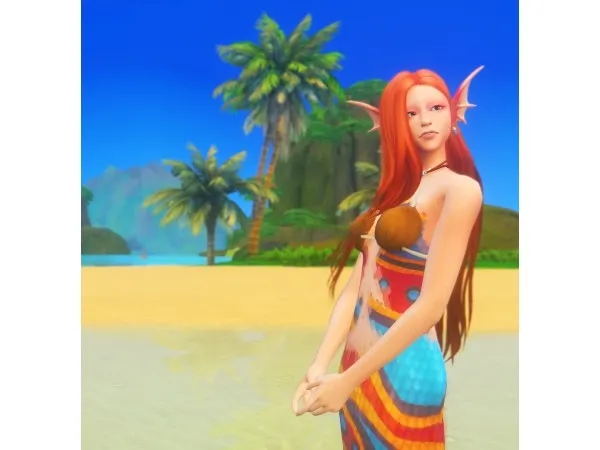 Mix msfrankenstein910 Island Living Mermaid Scales as Tattoos - The Sims 4 Custom Content