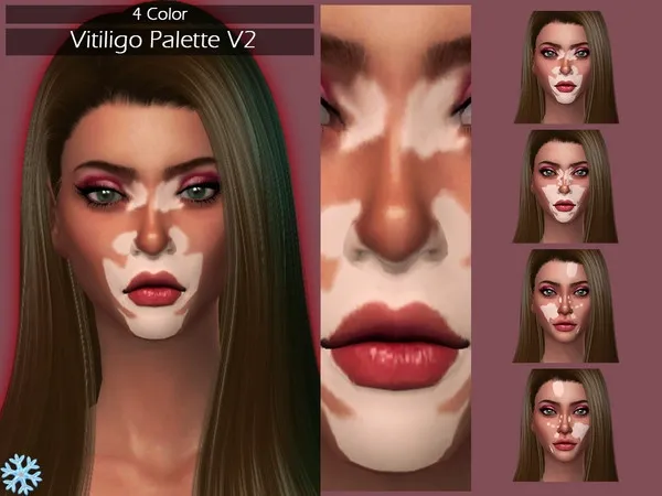 Alpha LMCS Vitiligo Palette V2 - The Sims 4 Custom Content