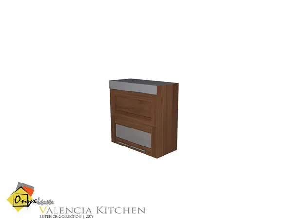 Valencia Cabinet With Glass Door - The Sims 4 Custom Content