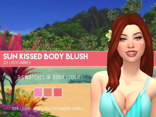 Alpha Sun Kissed Body Blush - The Sims 4 Custom Content