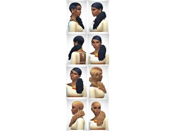 Maxis Match MermaidSideCurls by birksche - The Sims 4 Custom Content