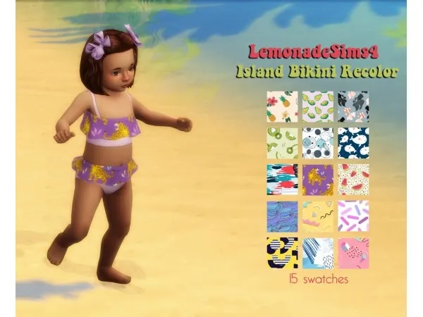 Alpha LemonadeSims4 Toddler Bikini - The Sims 4 Custom Content
