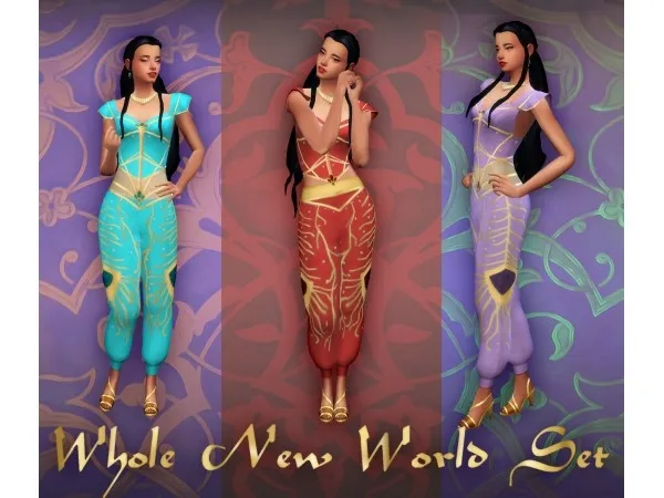 Maxis Match makesims Whole New World Set - The Sims 4 Custom Content