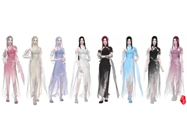 Alpha FenDuDu DT chinese ancient costume TDNSH - The Sims 4 Custom Content