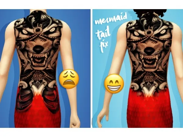 Maxis Match berryconfetti Mermaid Tail Fix - The Sims 4 Custom Content