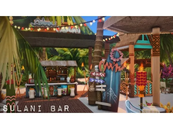 Maxis Match iiwa s Sulani Bar - The Sims 4 Custom Content