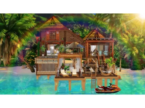 Alpha ficklesims Sulani Bungalow - The Sims 4 Custom Content