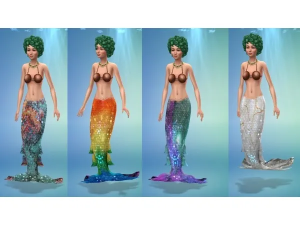 Maxis Match New 20 mermaid tails by Beeyu - The Sims 4 Custom Content
