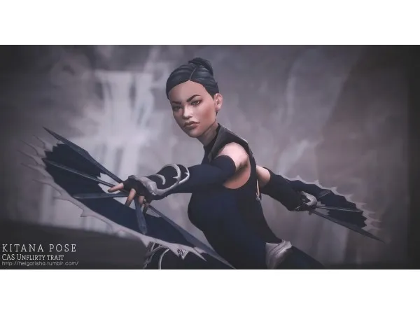 Kitana pose |Pose Pack & CAS by helgatisha