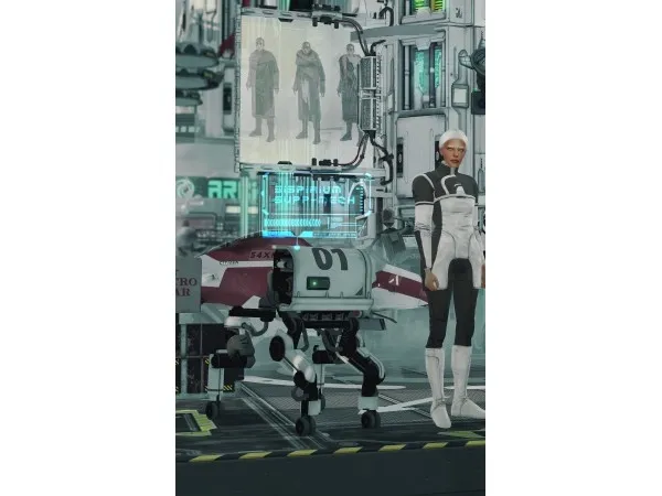 Alpha vertseta [MellowLin] Versci fi CG Terminal Sispirium Supp Mech - The Sims 4 Custom Content