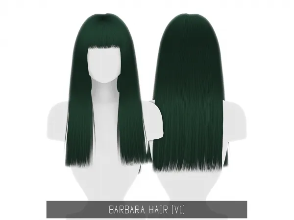 Alpha BARBARA HAIR V1 TODDLER CHILD - The Sims 4 Custom Content