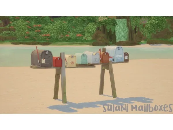 Maxis Match sulani mailboxes by haledela - The Sims 4 Custom Content