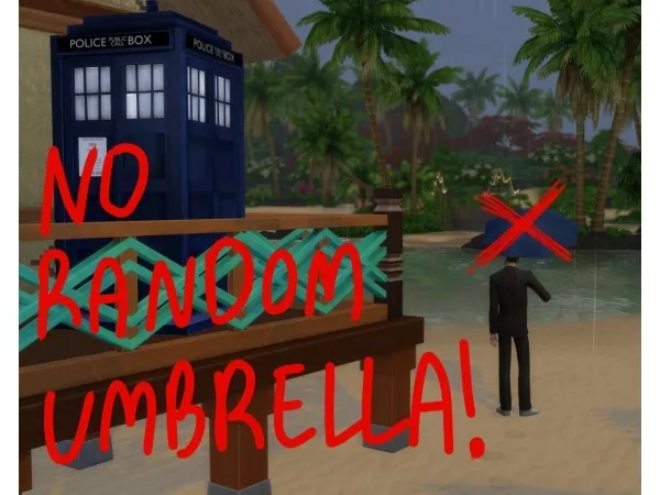 Mix No Random Umbrella by Zer0_ - The Sims 4 Custom Content