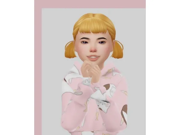 Maxis Match plasmaio Biscuit Hair Conversion - The Sims 4 Custom Content