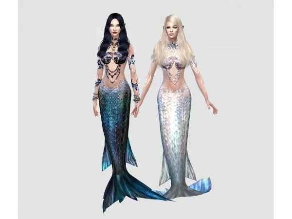 Maxis Match hoanglapsims Rework mermaid tails of Pisces gurls - The Sims 4 Custom Content