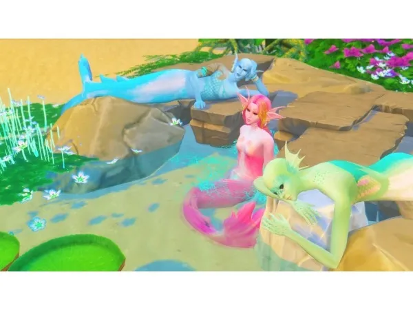Maxis Match msfrankenstein910 Mermaid Scales and Tail Recolors - The Sims 4 Custom Content