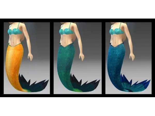 Maxis Match The Little Mermaid Inspired Mermaid Fins New Mesh by NintendoLover13 - The Sims 4 Custom Content
