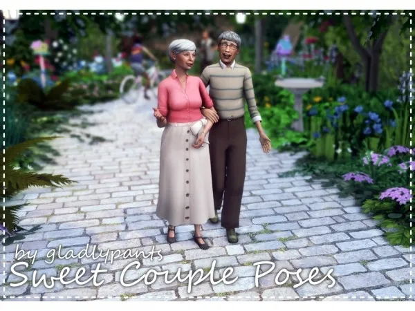 Maxis Match gladlypants 7 pose sets for couples or friends - The Sims 4 Custom Content
