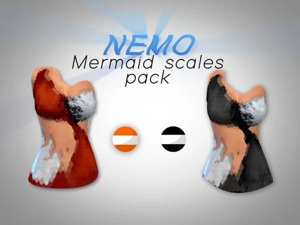 NEMO Mermaid scales pack - The Sims 4 Custom Content