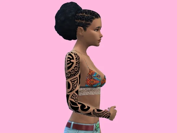 Tribal arm tattoo - The Sims 4 Custom Content