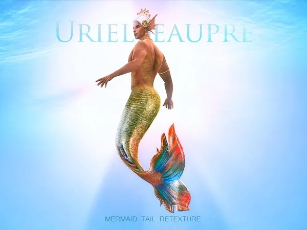 Alpha mermaid tail retexture - The Sims 4 Custom Content