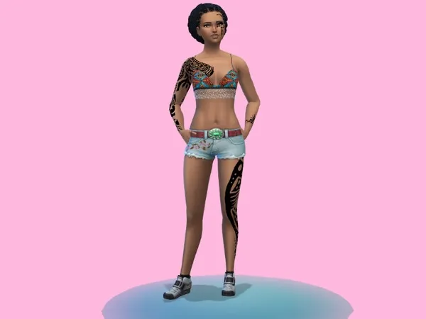 Full body Tribal Tattoos - The Sims 4 Custom Content