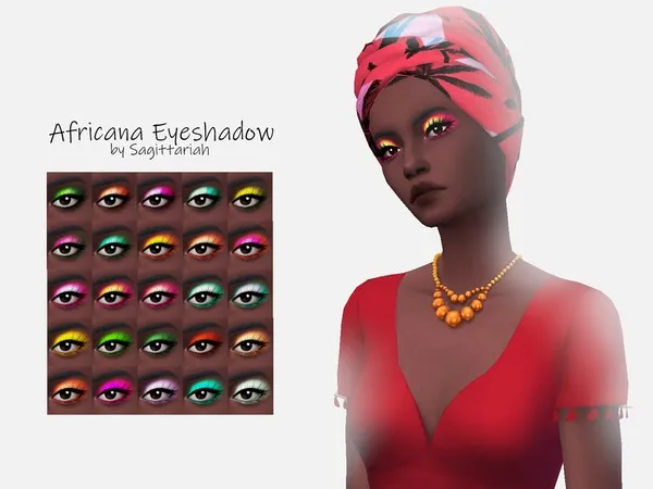 Maxis Match Africana Eyeshadow - The Sims 4 Custom Content