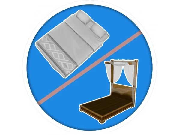 Maxis Match Can Do Canopy Bed Separated by Lierie - The Sims 4 Custom Content