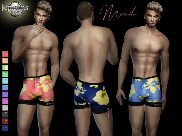 Alpha Manolo swimsuit - The Sims 4 Custom Content