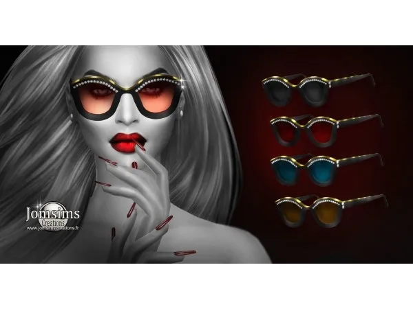Alpha bling bling 2 sunglasses by jomsims - The Sims 4 Custom Content
