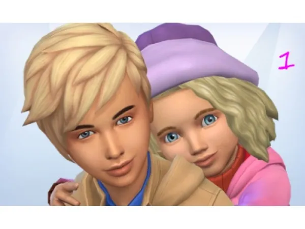 Maxis Match Cute Poses for Toddler with Children by juupo45 - The Sims 4 Custom Content
