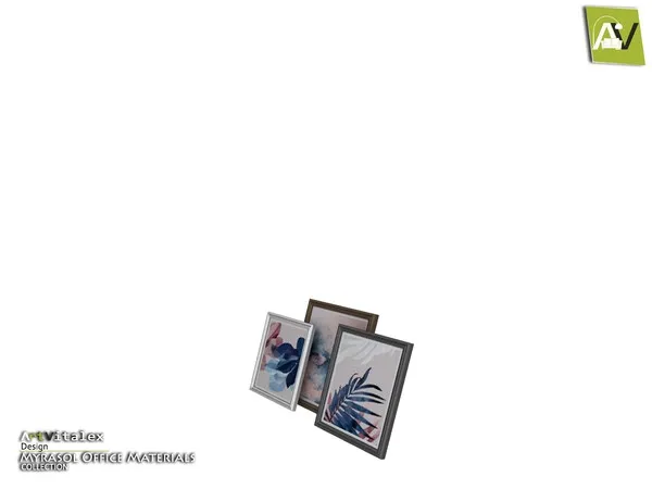 Myrasol Trio Photo Frames - The Sims 4 Custom Content