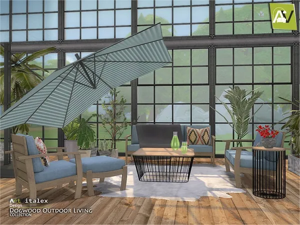 Alpha Dogwood Outdoor Living - The Sims 4 Custom Content