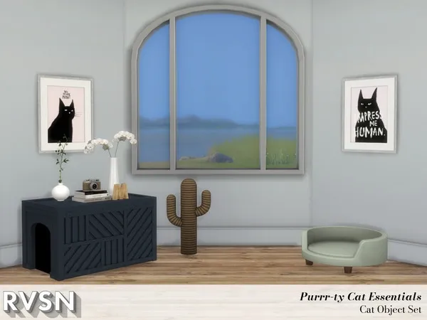 Alpha Purrr fect Cat Essentials Set REQUIRES CATS AND DOGS - The Sims 4 Custom Content