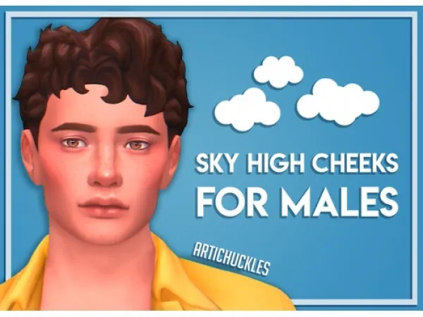 Maxis Match sky high cheeks preset by artichuckles - The Sims 4 Custom Content