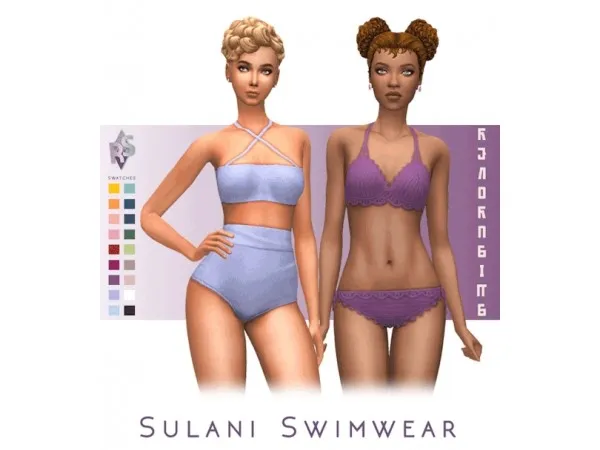 Maxis Match renorasims Sulani Swimwear Collection - The Sims 4 Custom Content