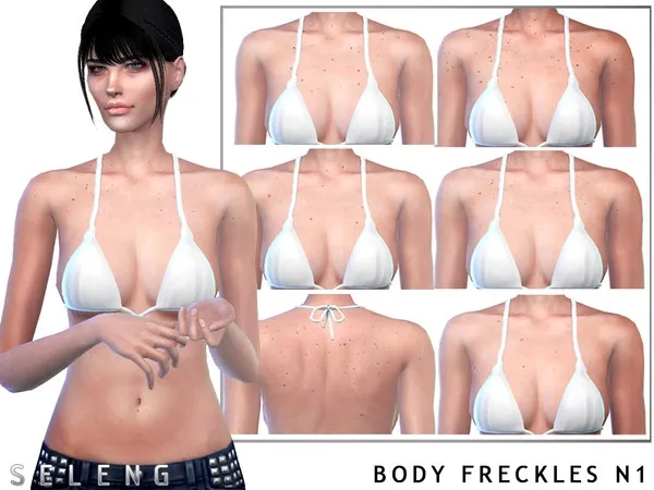Alpha Body Freckles N1 - The Sims 4 Custom Content