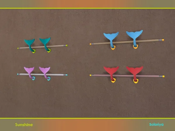 Sunshine Decor Hanger Tail with a Towel - The Sims 4 Custom Content