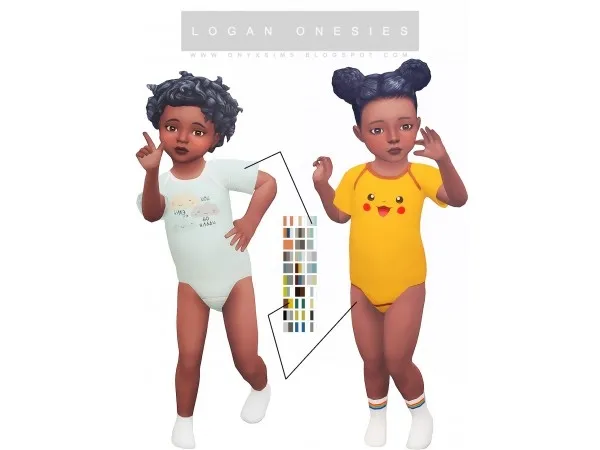 Maxis Match LOGAN ONESIES by onyxsims - The Sims 4 Custom Content