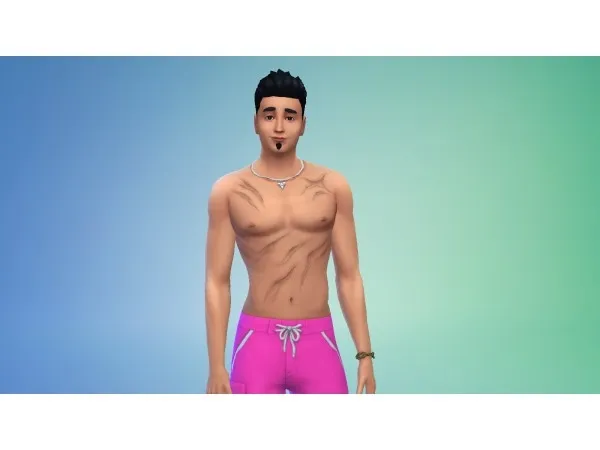 Maxis Match Shark Fight (Body Scar) by AlisterAzimuth - The Sims 4 Custom Content