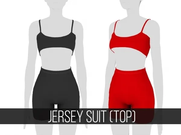 Mix JERSAY SUIT (TOP) - The Sims 4 Custom Content