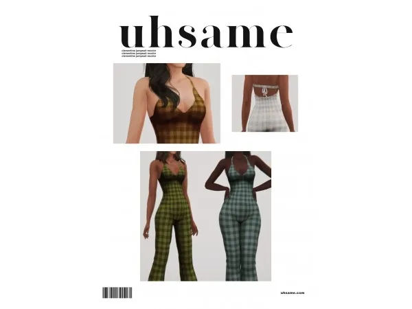 Maxis Match uhsame clementine jumpsuit recolor by simsfinds - The Sims 4 Custom Content