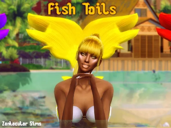 Alpha Fish Tails New Mermaid Fins - The Sims 4 Custom Content