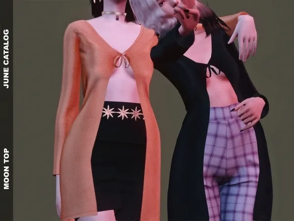 Alpha Moon Top by serenity-cc - The Sims 4 Custom Content